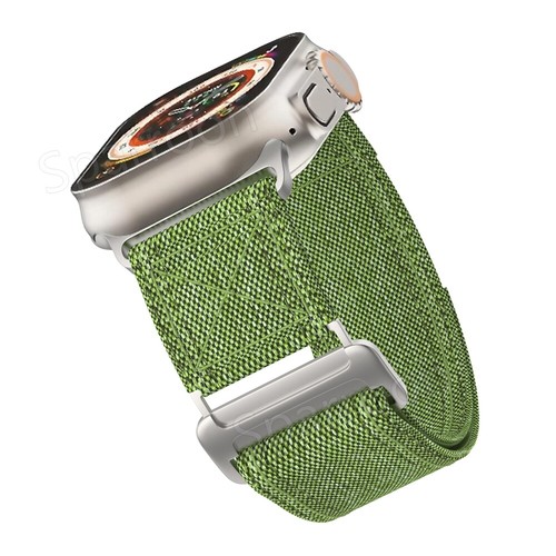 Canvas Strap For Apple Watch Band Ultra 49mm Series 9 8 SE 7 6 5 4 3 2 44mm 41mm - Picture 8 of 36