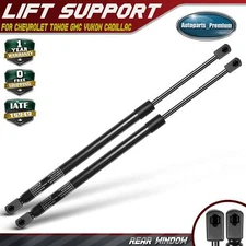 2x Rear Window Glass Lift Supports Shocks Struts for Chevrolet Tahoe GMC Yukon