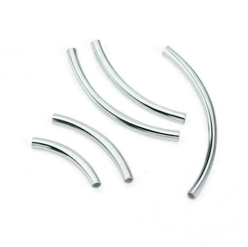 Sterling silver shop tube beads