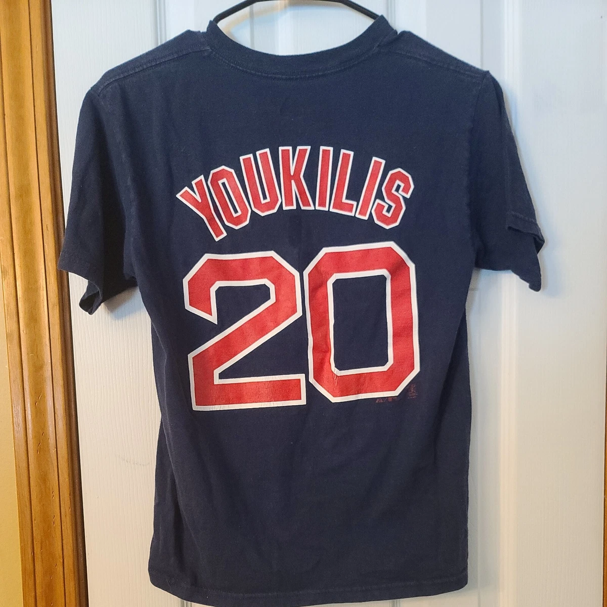 Majestic KEVIN YOUKILIS No. 20 BOSTON RED SOX (XL) T-Shirt Jersey