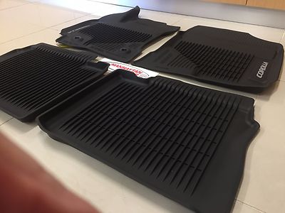 4 Stuks Leren Auto Vloermatten voor Toyota Corolla Touring-Sports 210 Series, Weersomstandigheden Waterdichte Antislip Auto Matten Tapijt Tapijtset Interieur Accessoires,F Wine Red