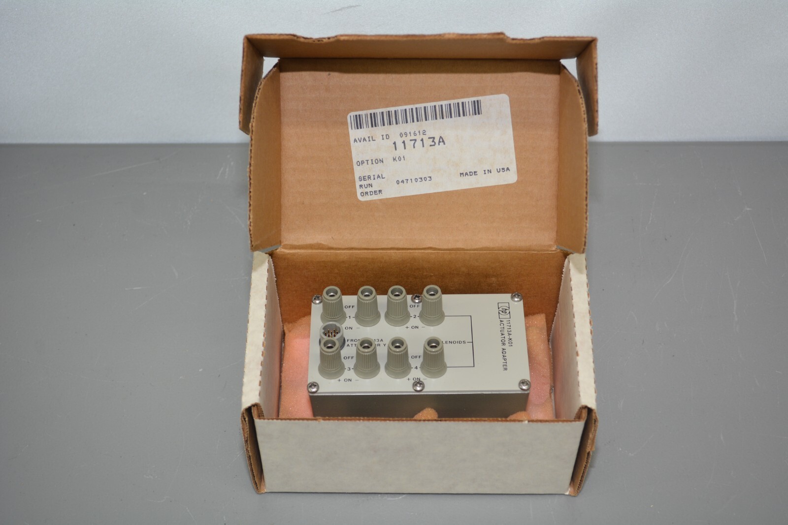 ^ HP 11713A-K01 Actuator Adapter #X377 | eBay