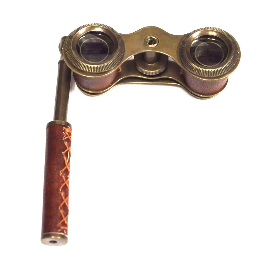 Opera Handle Opera Watching Brass Binocular Handle and Lens Telescope. 4