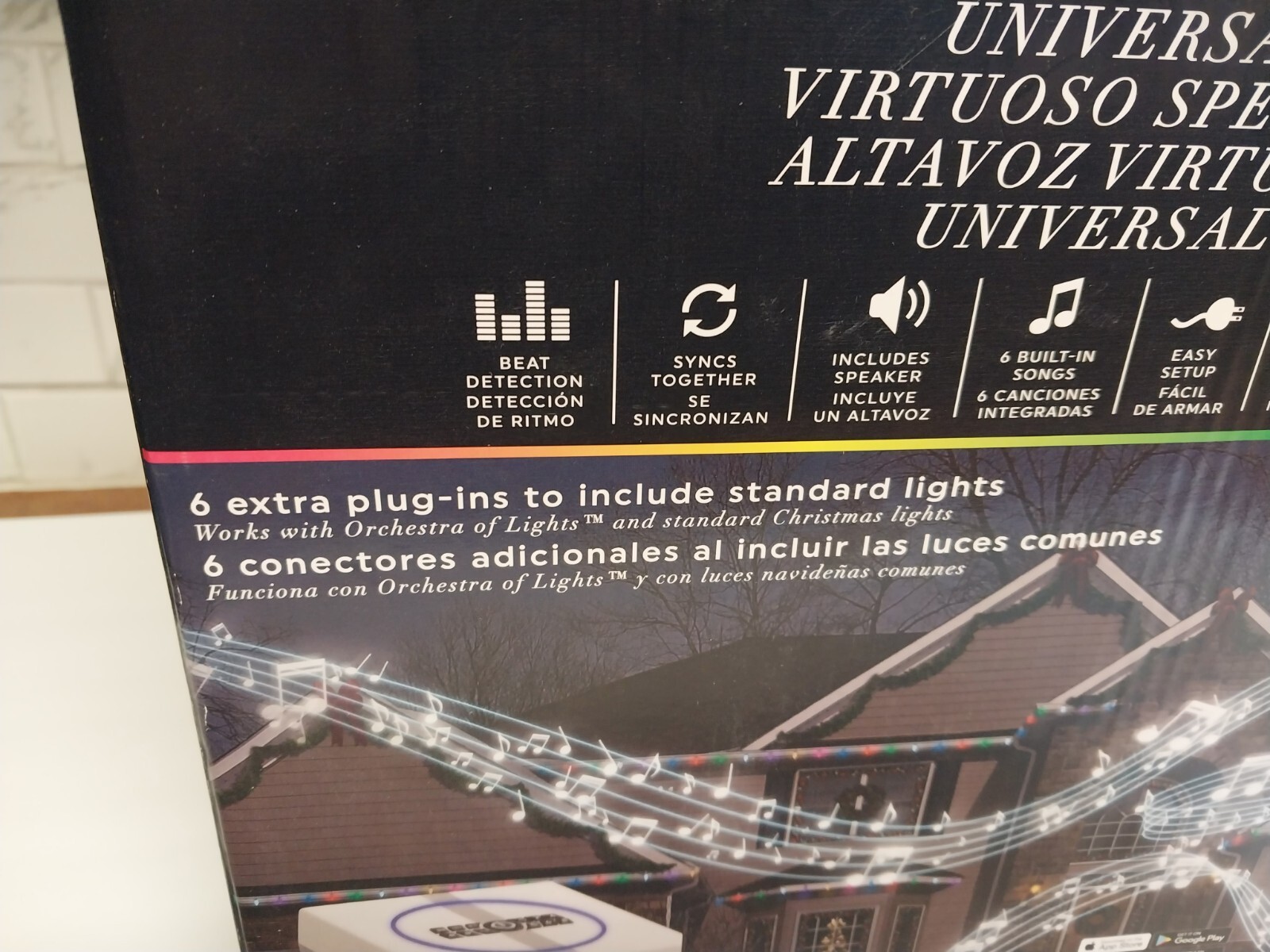 Gemmy Orchestra of Lights Lightshow Music Box with Speaker 1290087