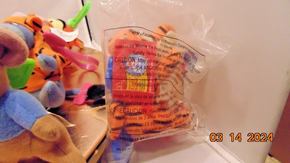 15 Plush Disney McDonald Backpack CLIPS - 8 Tigger Movie & 7 Winnie the Pooh - Image 4 of 4