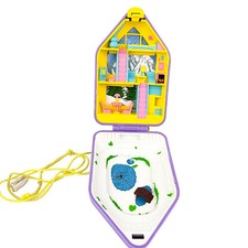 Vintage Pretty Pixie Lake House Compact Locket Polly Pocket Style NO Figure
