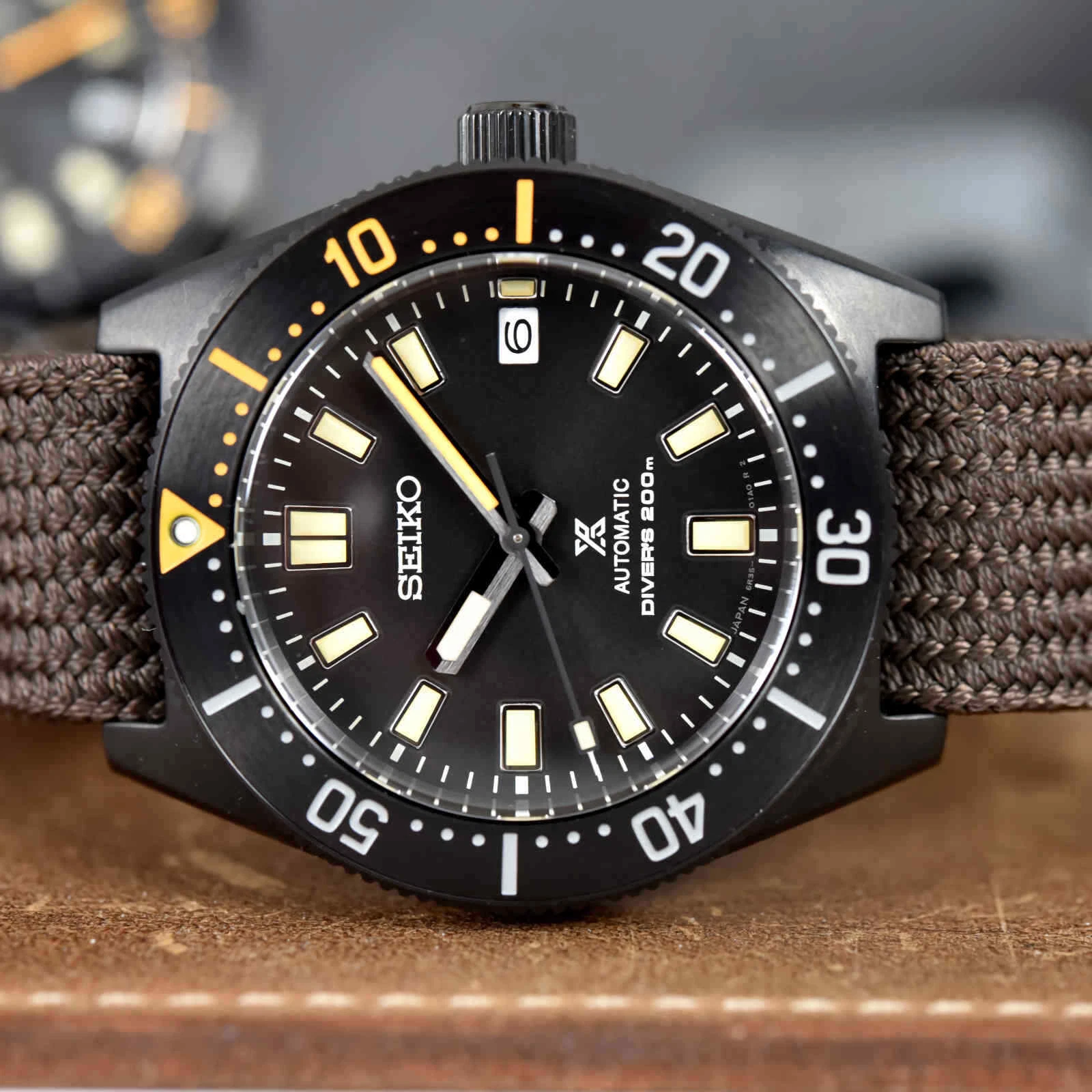 Pre-owned Seiko Prospex Spb253j1 Black Series Limited Edition 1965 Reissue Automatic Watch