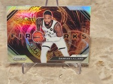 Damian Lillard  Milwaukee Bucks Panini Prizm Fireworks  Silver 2023-24  #14