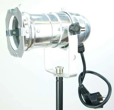 VARYTEC Profi PAR 20 Spot m. E27 Fassung & Stecker, Disco Scheinwerfer Spotlight Silber