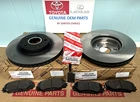2009-19 Toyota Corolla Front Brake Pad & (X2) Front Rotors Set GENUINE OEM PART