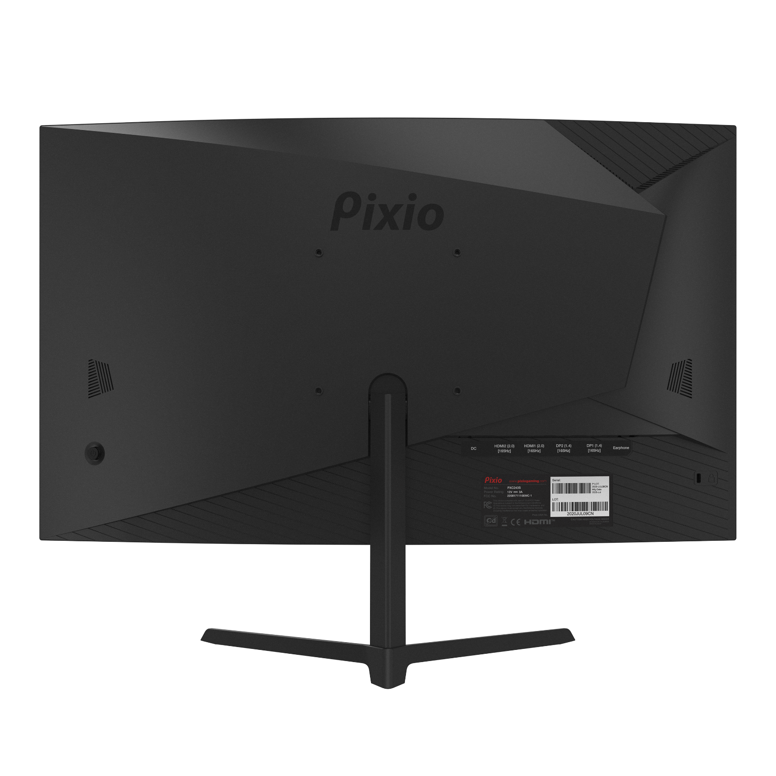 Pixio PXC243 S 24 inch Curved 165Hz 1ms MPRT 1080p FHD Gaming Monitor