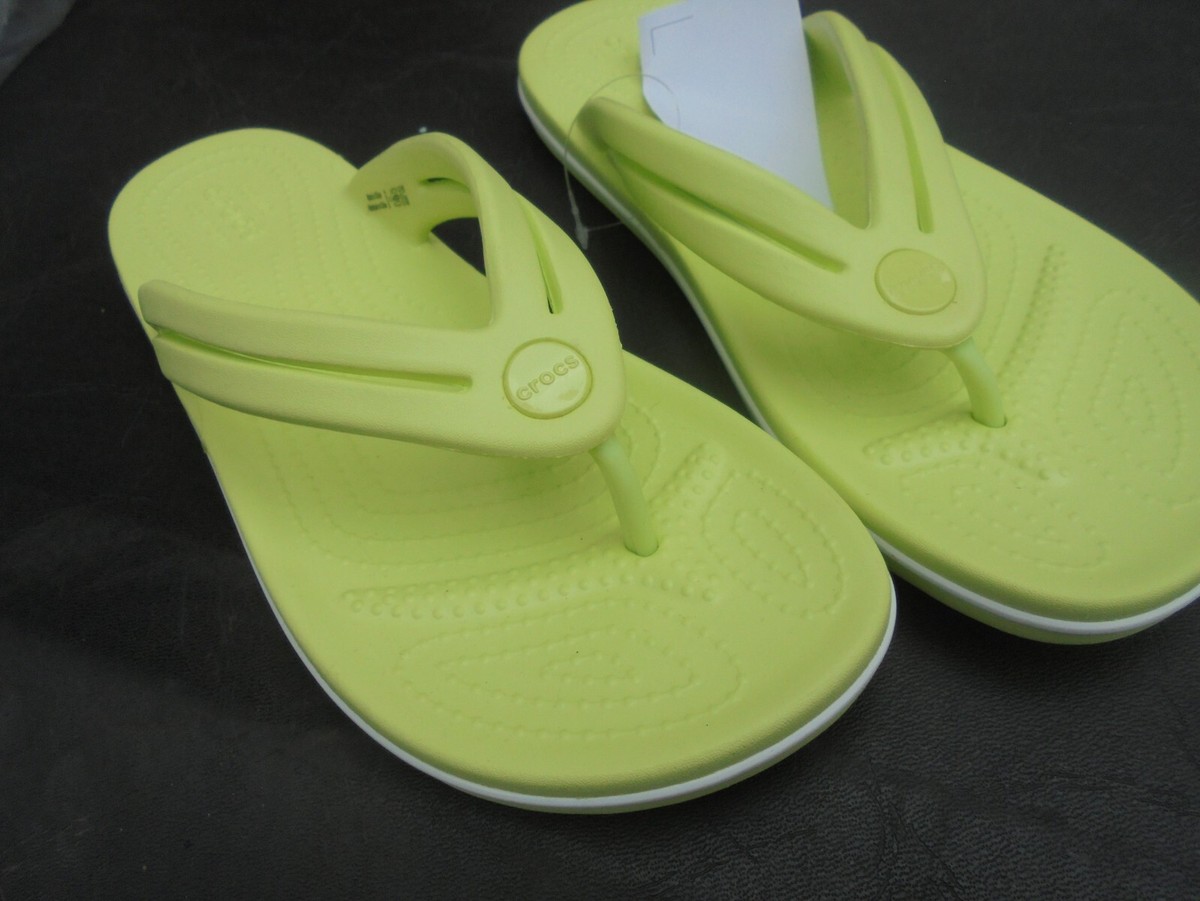 New Crocs Crocband Flip Women's Light yellow Flip-Flop