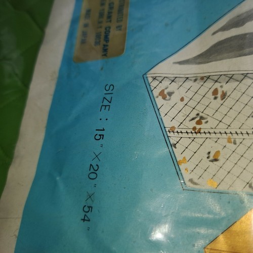 Vtg new old stock jumbo green Garment Bag closet organizer Japan sealed new - Picture 2 of 8