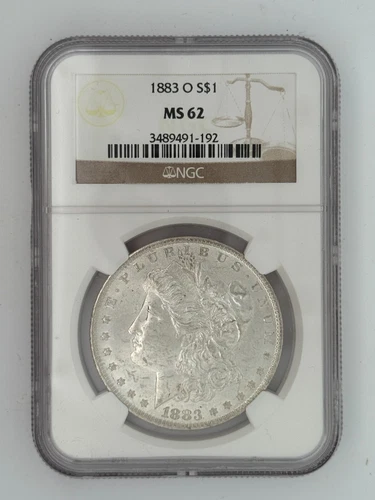 1883 O NGC MS62 Morgan Silver Dollar $1 US Mint Coin 1883-O MS-62 ME7440