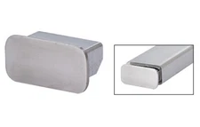 CRL PR1X2ECBS Brushed Stainless Steel 1" x 2" Rectangular End Cap