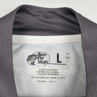 Bass Pro Shops Johnny Morris Fishing Shirt Long Sleeve 1/4 Zip