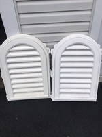 Two gable vented louvres