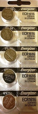 Energizer ECR1616 CR 1616 (5 piece) Lithium 3V Battery New Authorized Seller