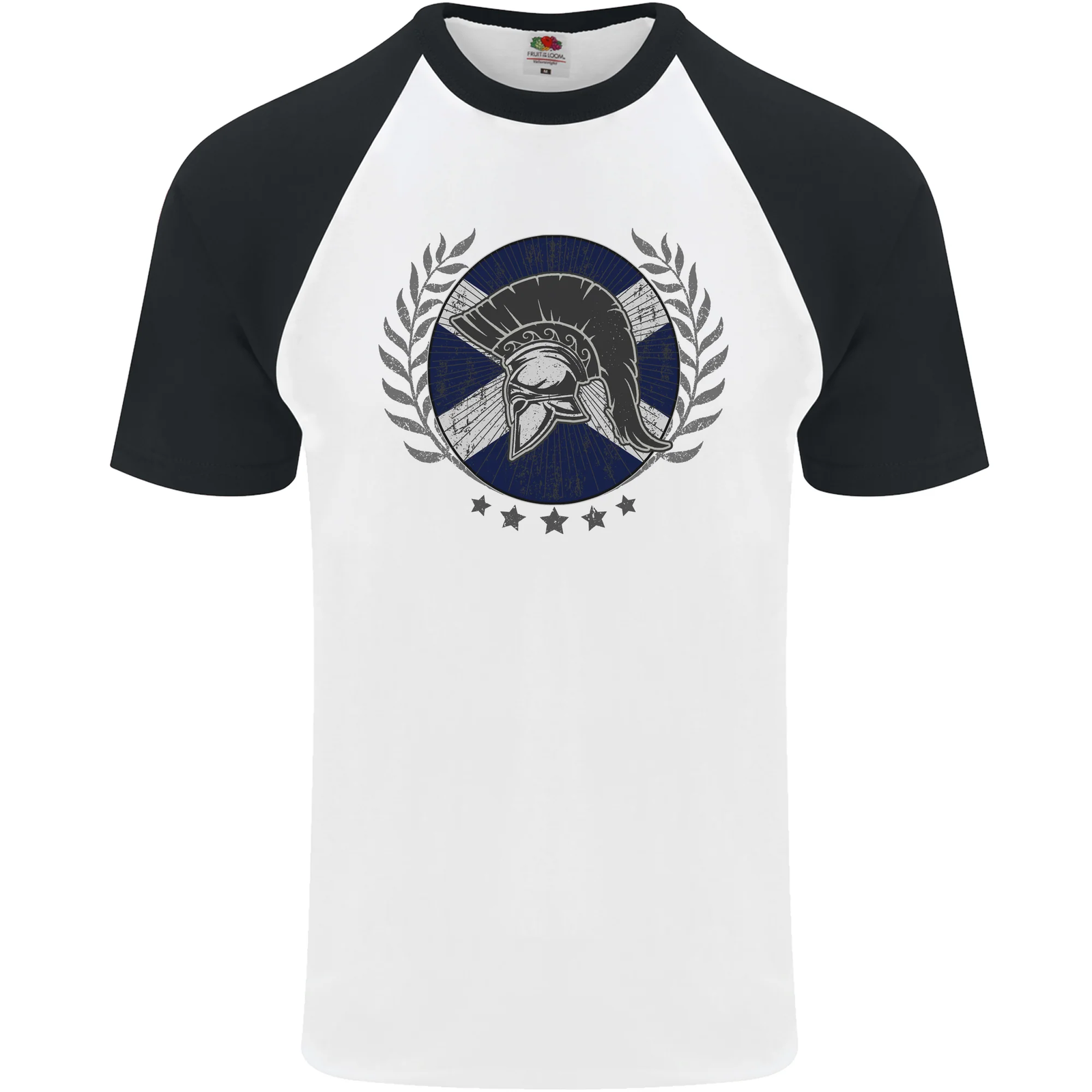 Scotland Bodybuilding Gym Training Scottish Mens S/S Baseball T-Shirt