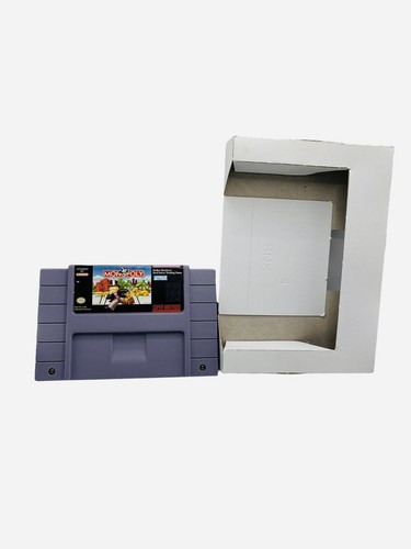Monopoly Super Nintendo Snes Game Vintage Authentic Cartridge CIB Real Estate - Picture 8 of 12