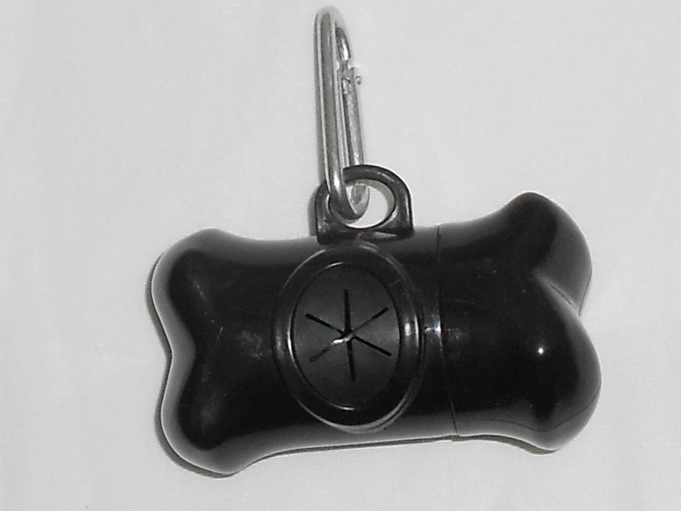 Dispensador de bolsa de caca Paws And Pals hueso negro nuevo sin etiquetas Foto 2 de 3