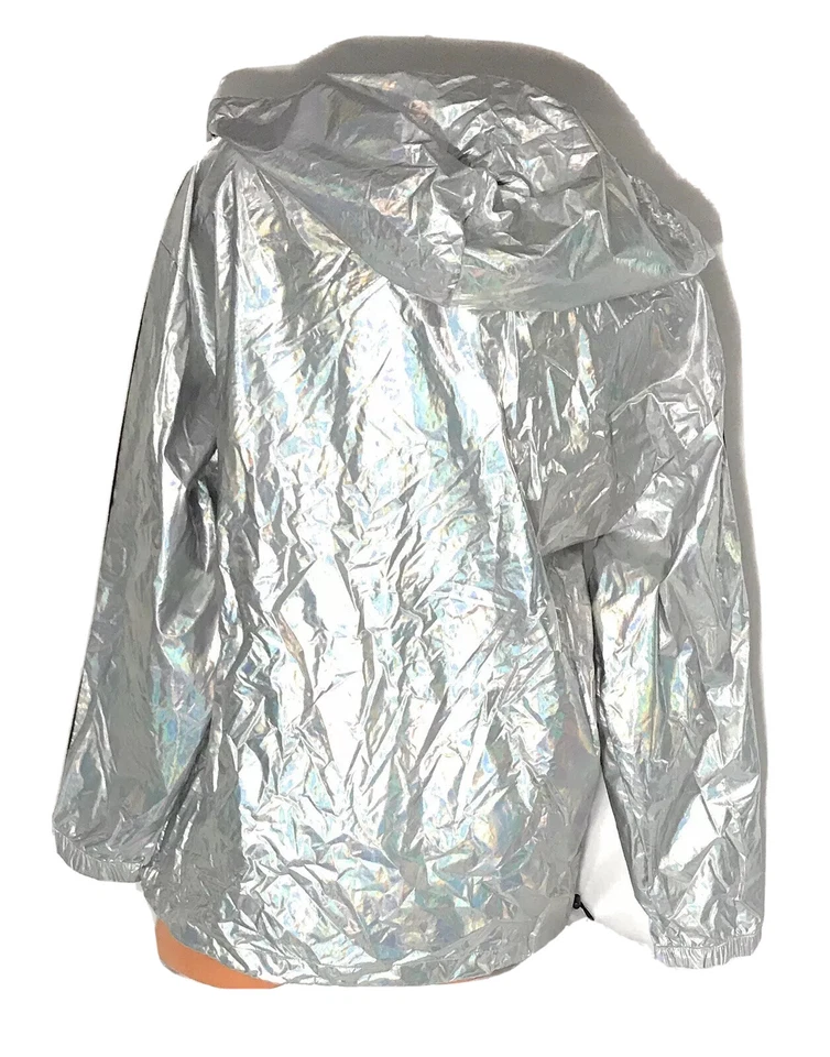 Chaqueta Victoria Secret ROSA Anorak Cortavientos Sudadera con Capucha Iridiscente Talla M/L Foto 2 de 2