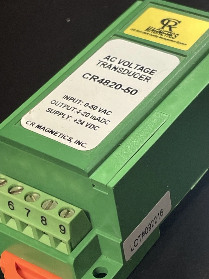 CR Magnetics CR4820-50 Average RMS AC Voltage Transducer, Input 0-50 VAC - Image 3 of 4