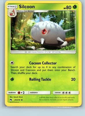Silcoon | 25/214 Uncommon | SM - Lost Thunder | LP