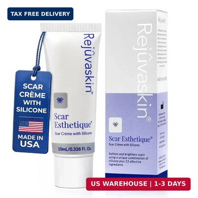 Rejuvaskin Scar Esthetique Scar Cream with Silicone, Reduces the Appearance of S