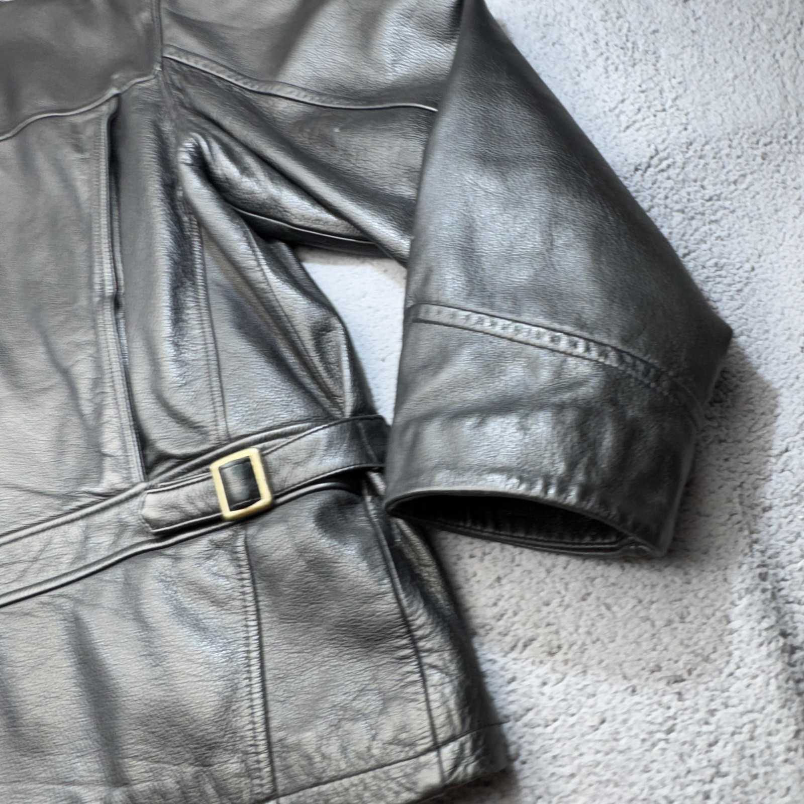 Rainforest Leather Jacket Men Extra Large Biker F… - image 14