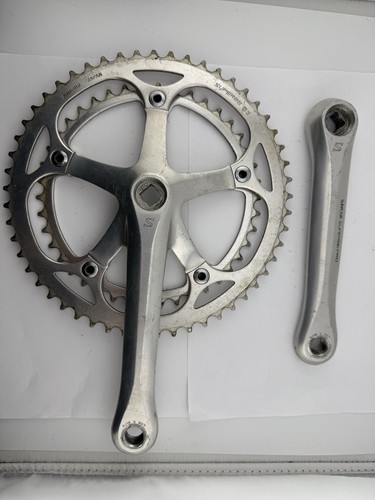 Suntour Superbe Pro Crankset 172.5mm Double 144 BCD Vintage Road Japan