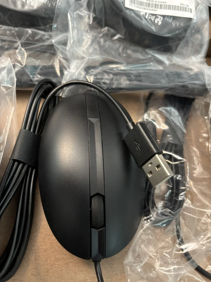 12 LOT NEW HP Optical Mouse Genuine HP Halley Wired USB Optical Mouse L96910-001 - Image 4 of 4