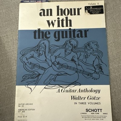 An Hour With The Guitar - Volume 2 - 1st American Edition Schott 1953 Classical
