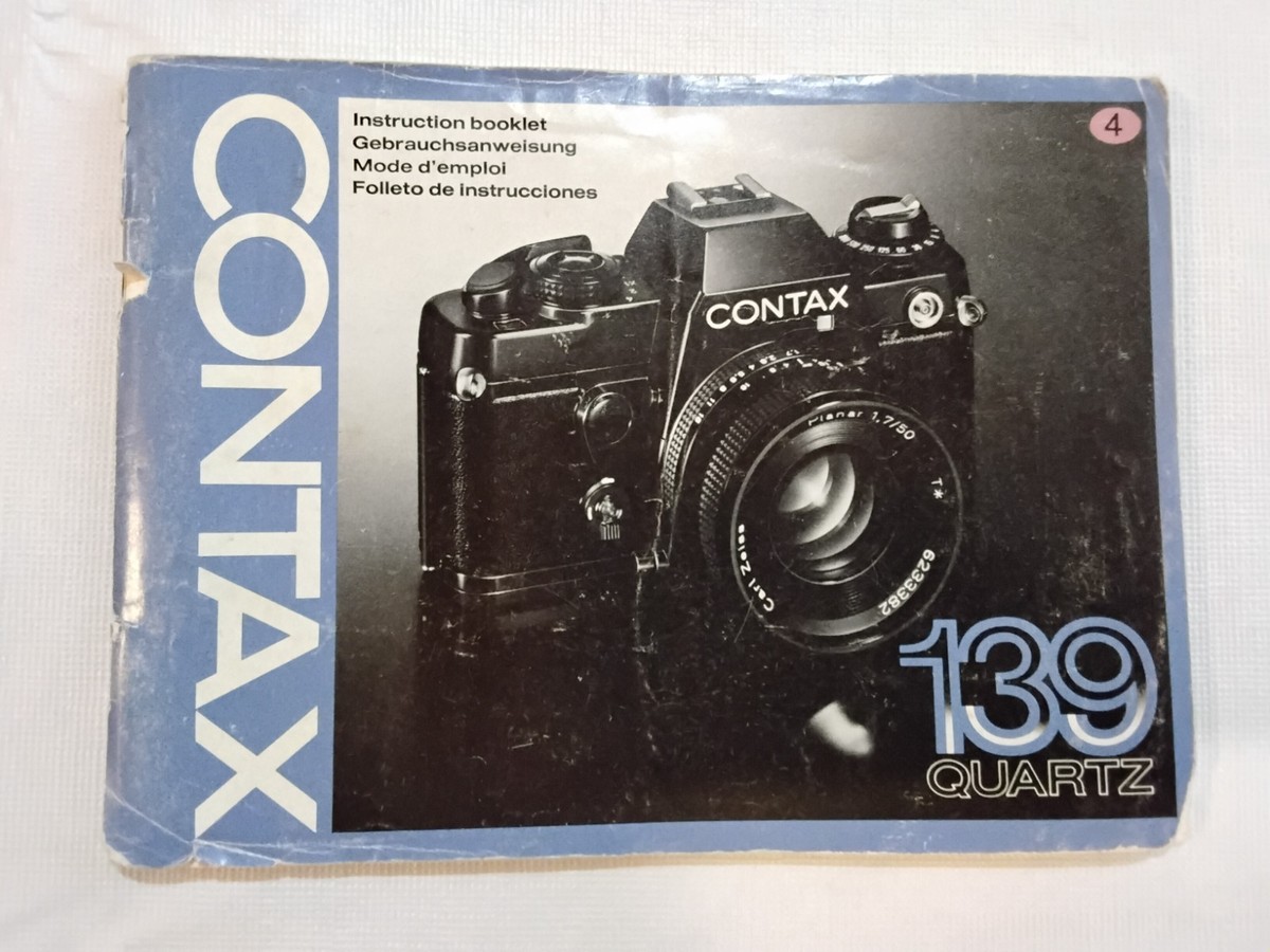 CONTAX 139 QUARTZ マニュアル フィルムカメラ @4426 Contax 139 Quartz Instruction Manual Original English, German