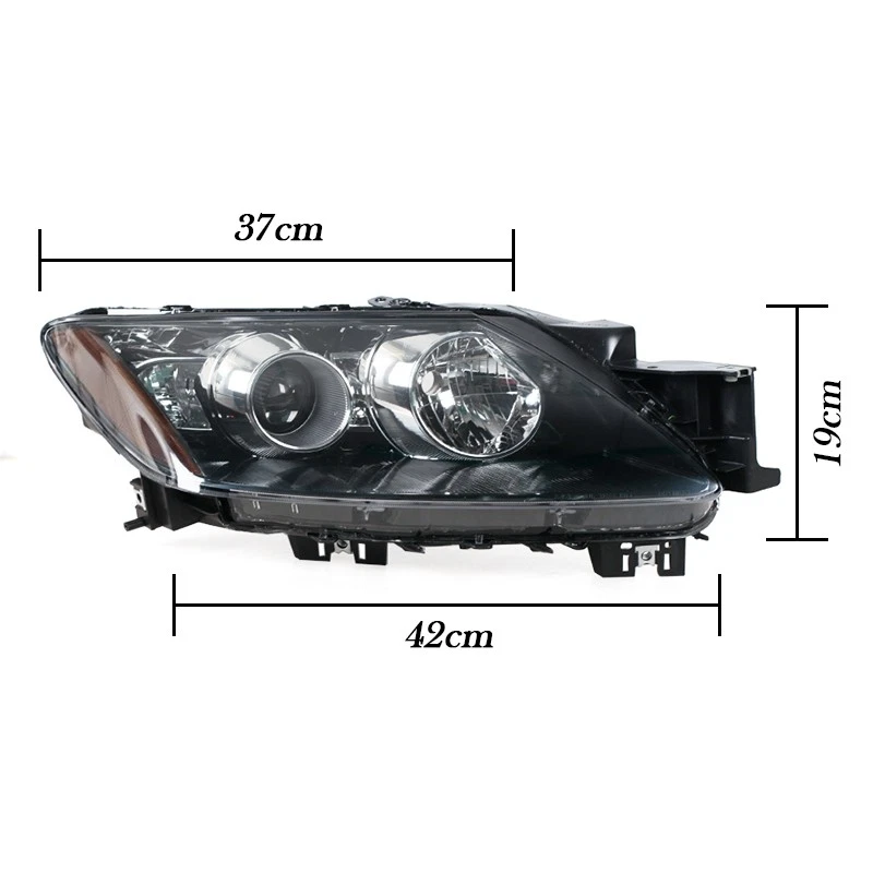 1 Pair HeadLight Halogen For Mazda CX7 CX-7 2007-2014 Front Signal Lamp NO Bulb - image 3 of 4
