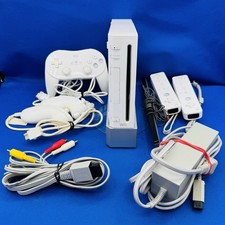 Nintendo Wii RVL-001 Console Lot 2 Remotes MotionPlus Controller Nunchuck TESTED