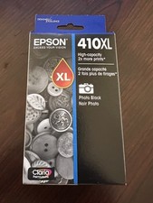 Epson 410XL PHOTO Black noir photo Ink cartridge  New in Box exp-07/2026