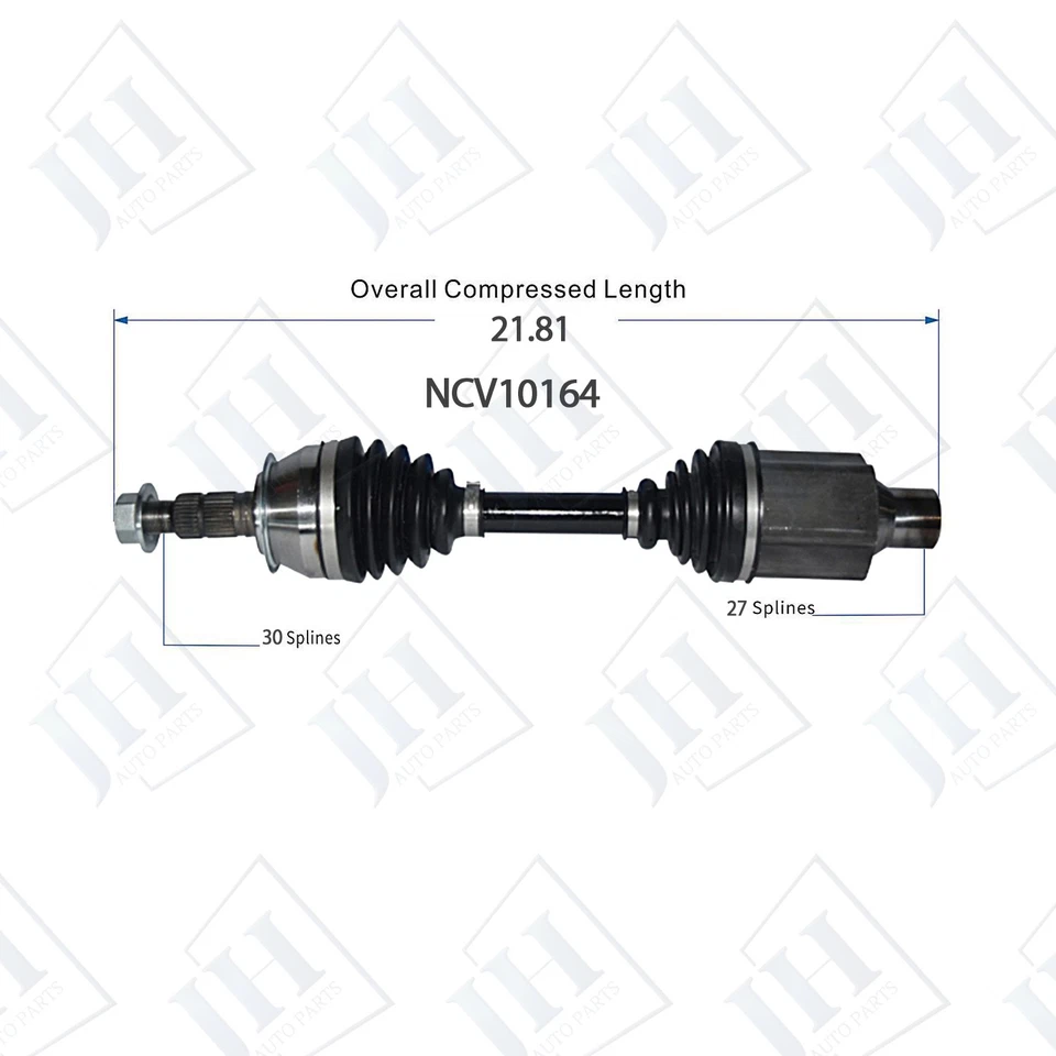 OE Front Pair CV Axle Shaft For 2018 19 20 GMC Terrain Chevy Equinox FWD 4WD - Image 2 of 4