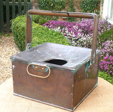 Antique Copper Ships Chamber pot BULPITT BIRMINGHAM 1915 * RARE MARITIME