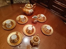 Servizio da tè Bavaria CG dorato anni ’50 per 6 persone  porcellana oro 