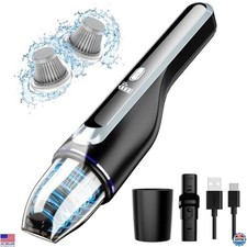 Cordless Handheld Vacuum - Ultra-Light 1.2lbs, 14000Pa Suction, Slim Design, LED