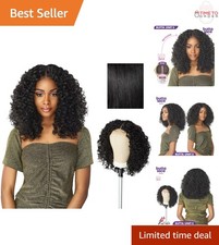 Synthetic Lace Frontal Wig 5 Inch Deep Parting Glueless Curly Style