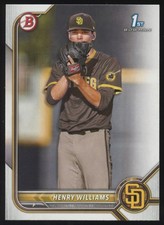 2022 Bowman Draft #BD-119 Henry Williams  San Diego Padres