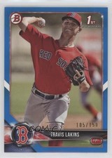 2018 Bowman Prospects Blue 105/150 Travis Lakins #BP139 0c2