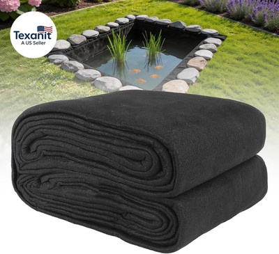 Pond Liner Non-Woven Geotextile Underlayment 10 X 15 Feet Thickened Outdoor Pond