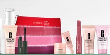 Clinique 8 Pc Set Almost LS Pink Honey All About Eyes Moisture Surge SerumSEALED