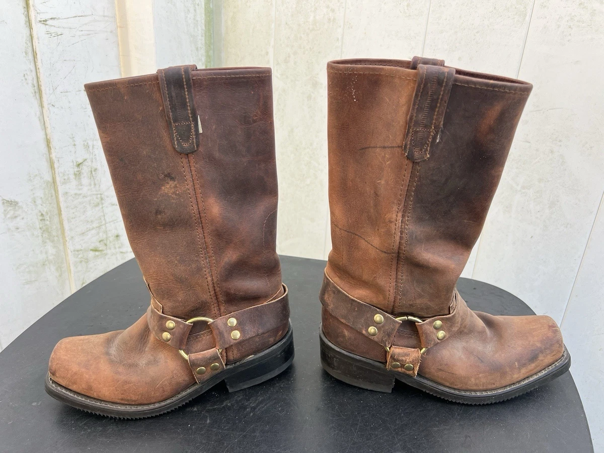Double-H Boots Brown Biker Boots for Men | eBay display picture 2