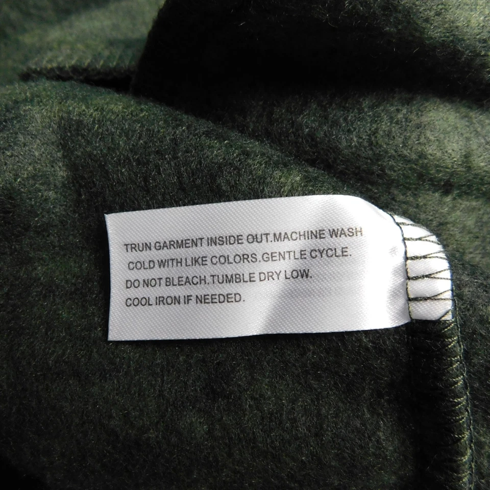 Open Trails Men's Full-Zip Marled Fleece Jacket - Hunter Green, Medium #3865 - Image 4 of 4