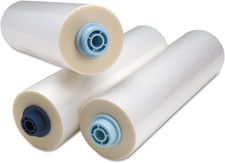 GBC EZ Load Blue End Cap Laminating Roll Film, Low Temp, Gloss, 11.5" X 100', 5