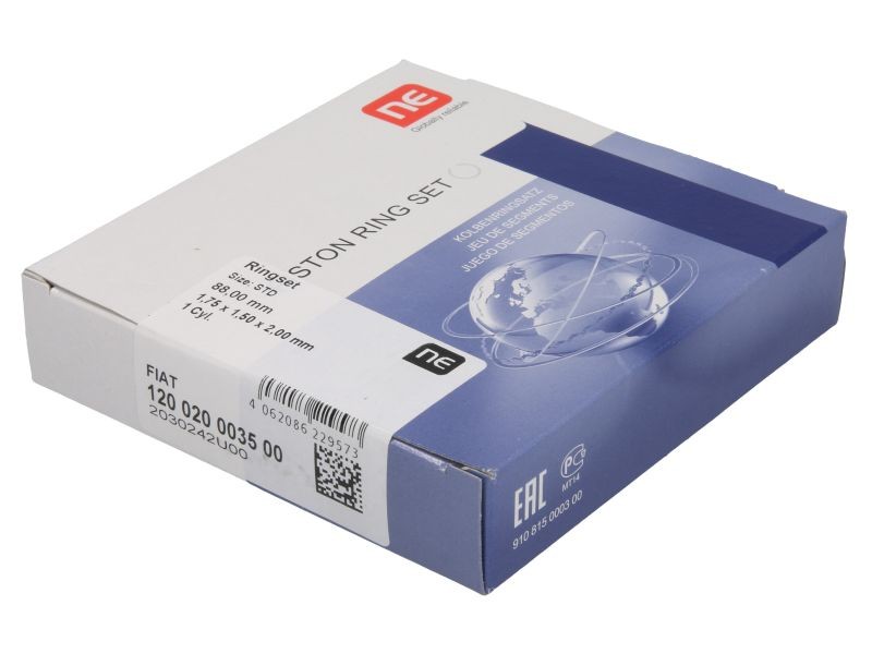 Fits NE 120020003500 Piston Ring Kit 120020003500 88 (STD) 1,75-1,5-2 ⭐UK Stock⭐